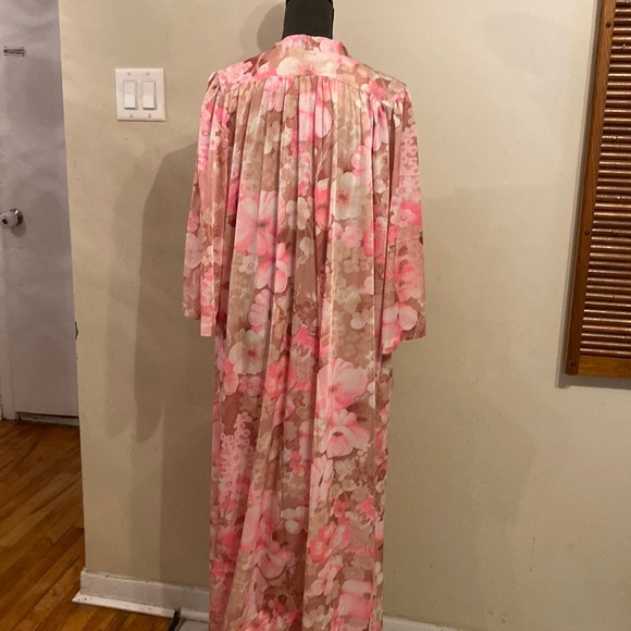 Vintage Peri Ann long floral lingerie 2 piece set size M - Picture 5 of 17